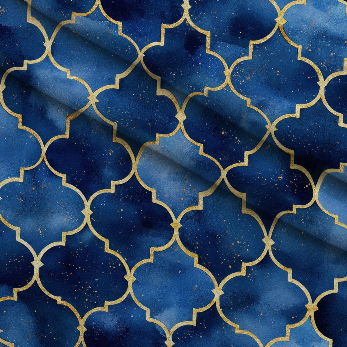 Moonlit Cathedral Pattern 9 Fleece Fabric — fleece fabric folded close-up preview (mv-fleece-v1:lying)