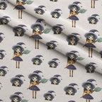 Moonlit Mischief Pattern 1 Fleece Fabric — fleece fabric folded close-up preview (mv-fleece-v1:lying)