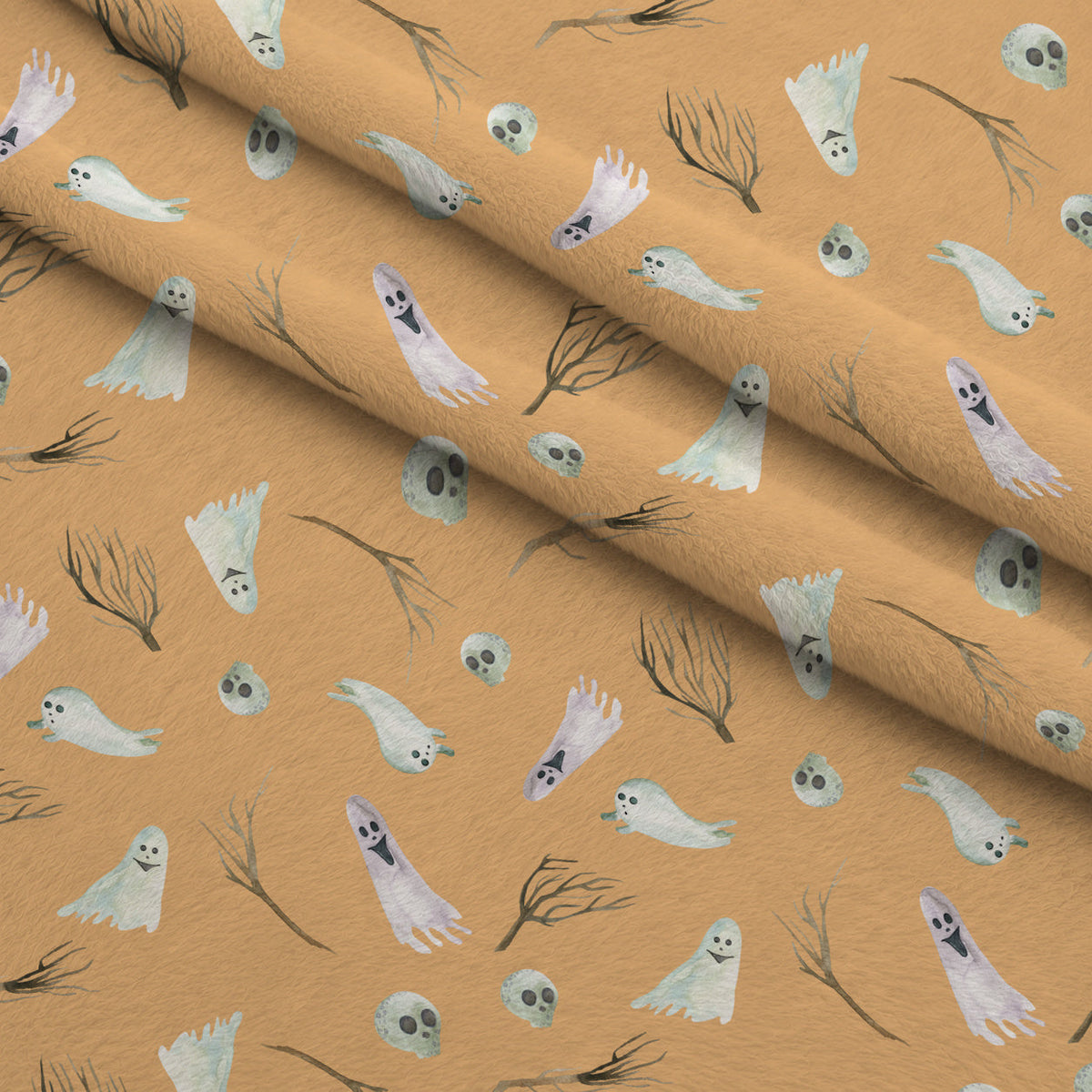Moonlit Mischief Pattern 12 Fleece Fabric — fleece fabric folded close-up preview (mv-fleece-v1:lying)