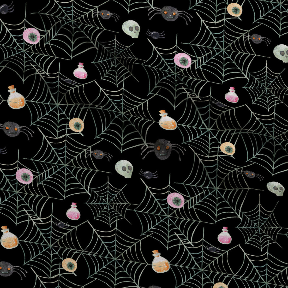 Moonlit Mischief Pattern 17 Fleece Fabric — fleece fabric folded close-up preview (mv-fleece-v1:lying)