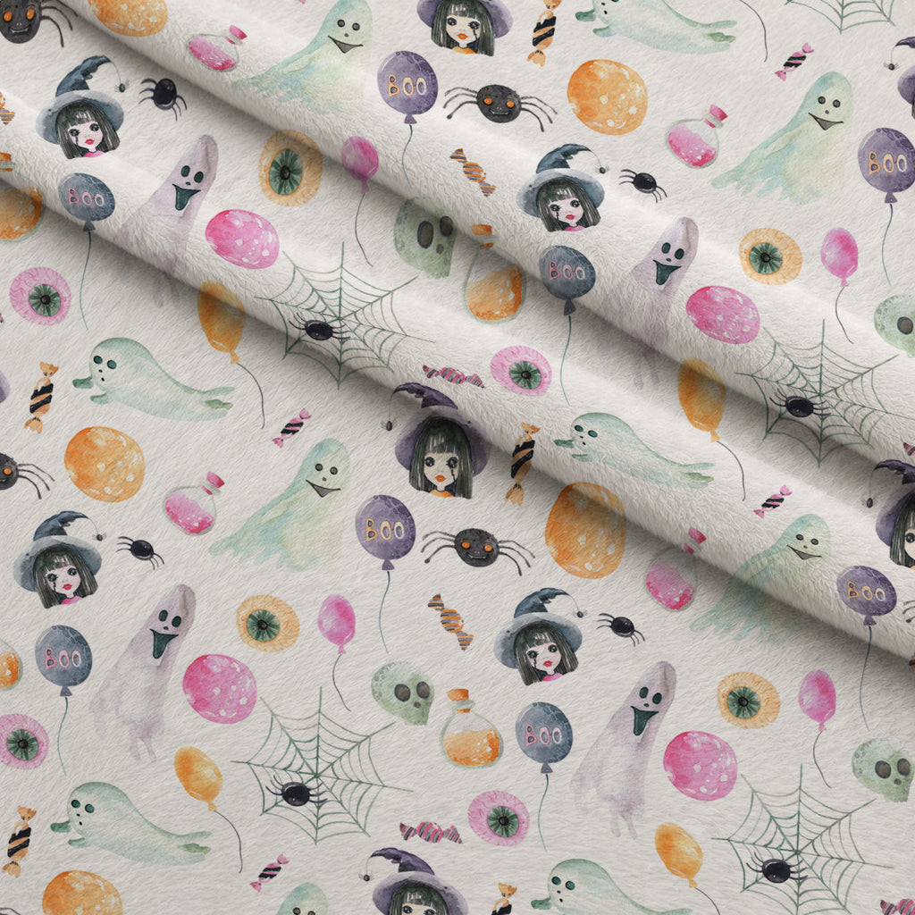 Moonlit Mischief Pattern 20 Fleece Fabric — fleece fabric folded close-up preview (mv-fleece-v1:lying)