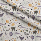 Moonlit Mischief Pattern 3 Fleece Fabric — fleece fabric folded close-up preview (mv-fleece-v1:lying)