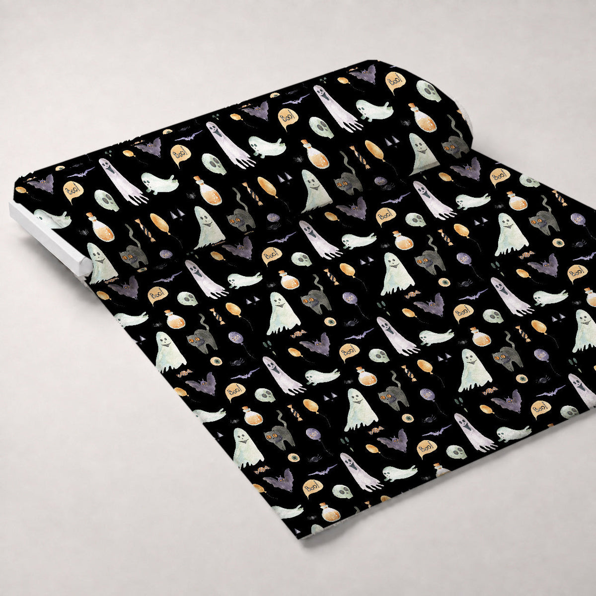 Moonlit Mischief Pattern 6 Fleece Fabric — fleece fabric unrolled bolt preview (mv-fleece-v1:bolt)