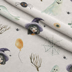 Moonlit Mischief Pattern 8 Fleece Fabric — fleece fabric folded close-up preview (mv-fleece-v1:lying)