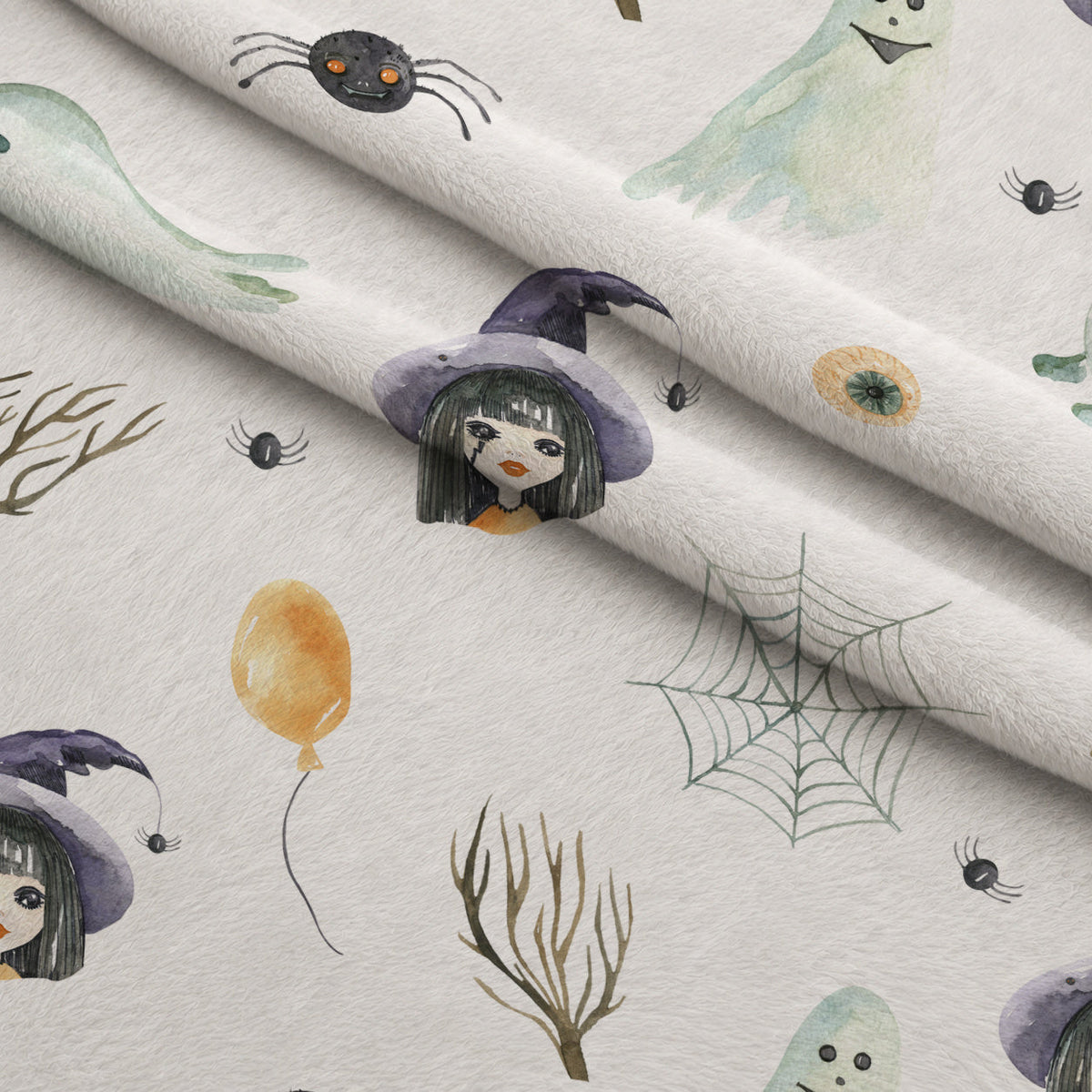 Moonlit Mischief Pattern 8 Fleece Fabric — fleece fabric folded close-up preview (mv-fleece-v1:lying)