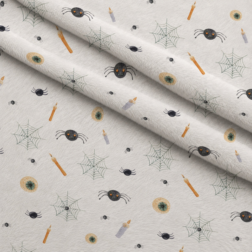 Moonlit Mischief Pattern 9 Fleece Fabric — fleece fabric folded close-up preview (mv-fleece-v1:lying)
