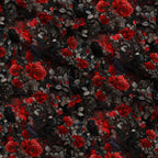 Moonlit Raven Garden Pattern 4 Fleece Fabric — fleece fabric folded close-up preview (mv-fleece-v1:lying)