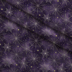 Moonlit Raven Pattern 23 Fleece Fabric — fleece fabric folded close-up preview (mv-fleece-v1:lying)