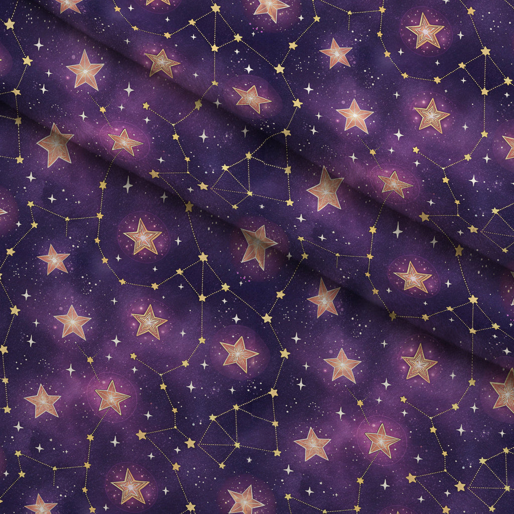 Moonlit Raven Pattern 24 Fleece Fabric — fleece fabric folded close-up preview (mv-fleece-v1:lying)