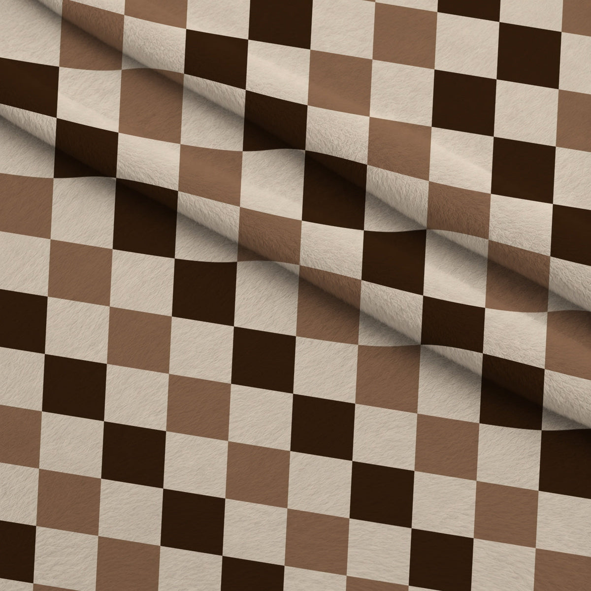 Morning Mocha Pattern 1 Fleece Fabric — fleece fabric folded close-up preview (mv-fleece-v1:lying)