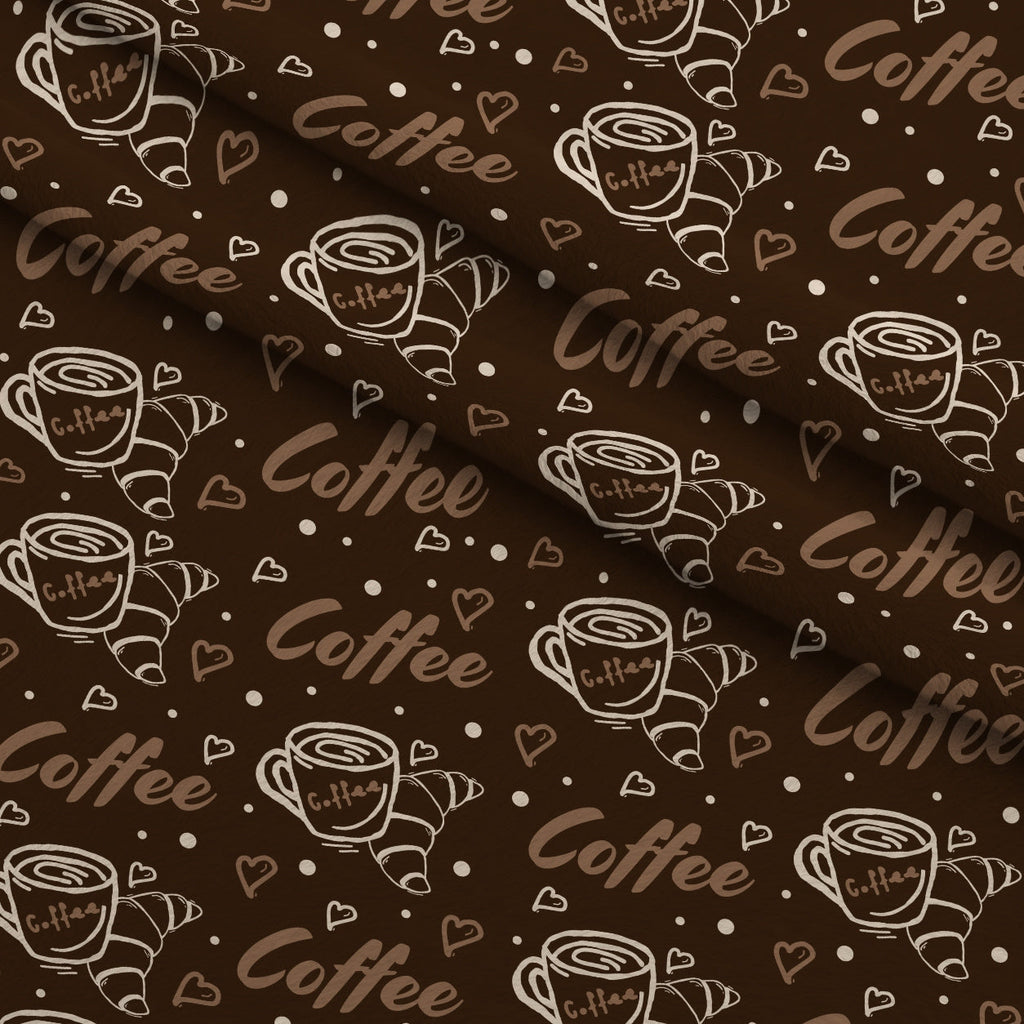Morning Mocha Pattern 4 Fleece Fabric — fleece fabric folded close-up preview (mv-fleece-v1:lying)