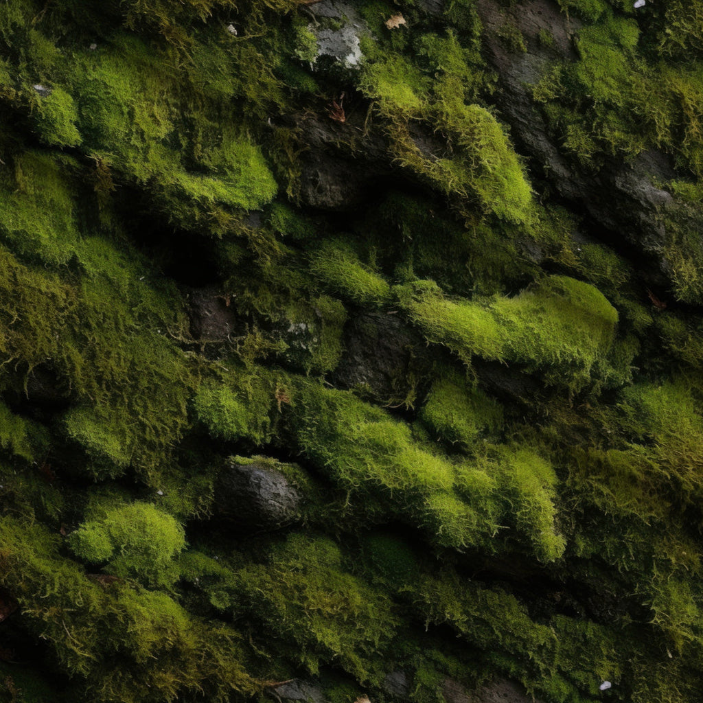 Moss Textures Pattern 4 Fleece Fabric — fleece fabric folded close-up preview (mv-fleece-v1:lying)