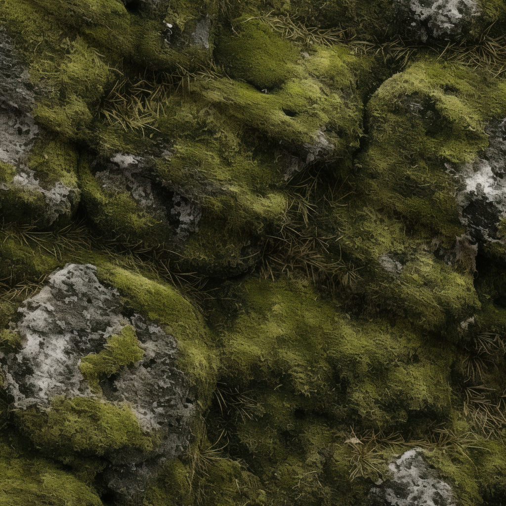 Moss Textures Pattern 5 Fleece Fabric — fleece fabric folded close-up preview (mv-fleece-v1:lying)