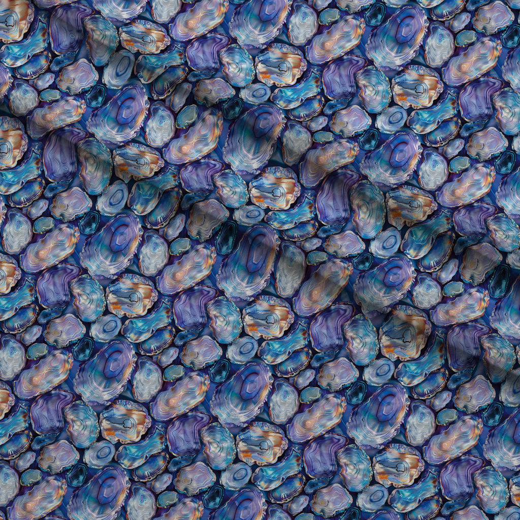 Mother of Pearl Pattern 10 Fleece Fabric — fleece fabric folded close-up preview (mv-fleece-v1:lying)