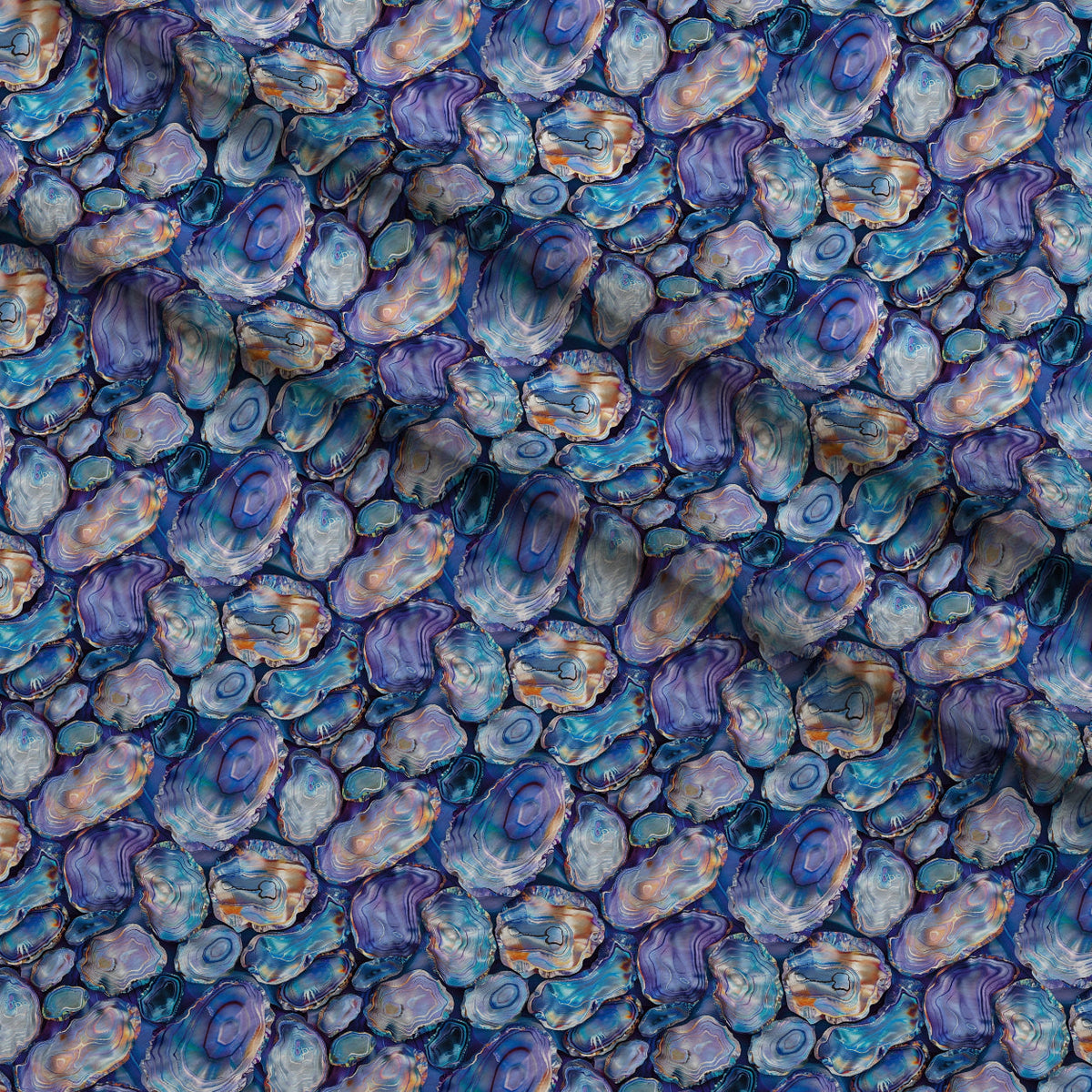 Mother of Pearl Pattern 10 Fleece Fabric — fleece fabric folded close-up preview (mv-fleece-v1:lying)