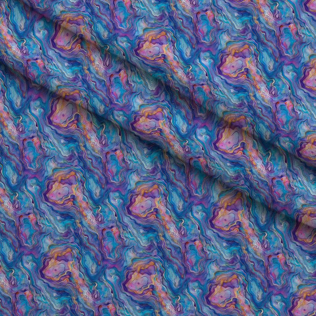 Mother of Pearl Pattern 5 Fleece Fabric — fleece fabric folded close-up preview (mv-fleece-v1:lying)