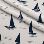 Navy Harbor Pattern 6 Fleece Fabric — fleece fabric folded close-up preview (mv-fleece-v1:lying)