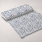 Navy Harbor Pattern 7 Fleece Fabric — fleece fabric unrolled bolt preview (mv-fleece-v1:bolt)