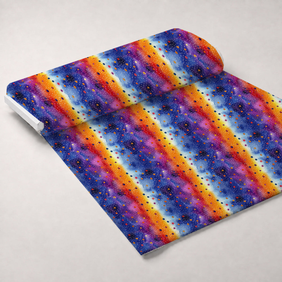 Nebula Confetti Pattern 12 Fleece Fabric — fleece fabric unrolled bolt preview (mv-fleece-v1:bolt)