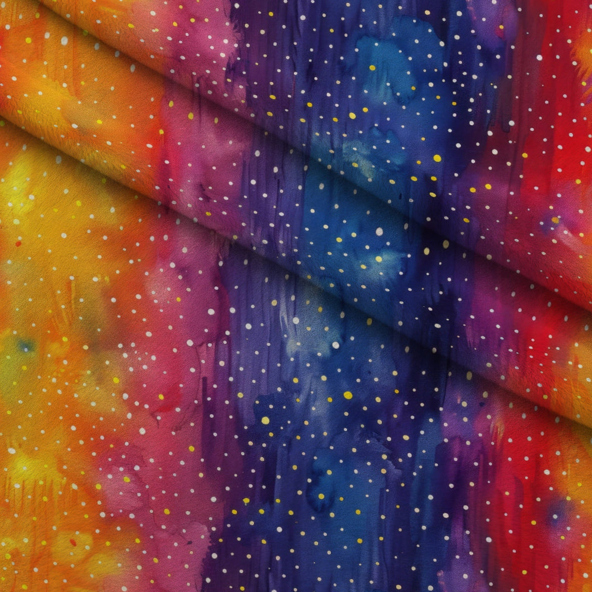 Nebula Confetti Pattern 4 Fleece Fabric — fleece fabric folded close-up preview (mv-fleece-v1:lying)