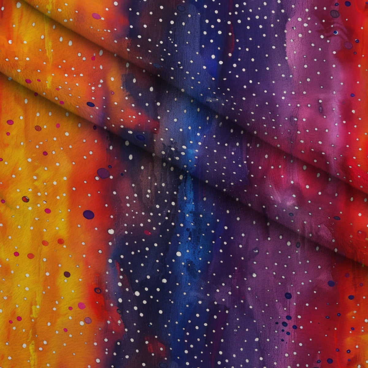Nebula Confetti Pattern 8 Fleece Fabric — fleece fabric folded close-up preview (mv-fleece-v1:lying)