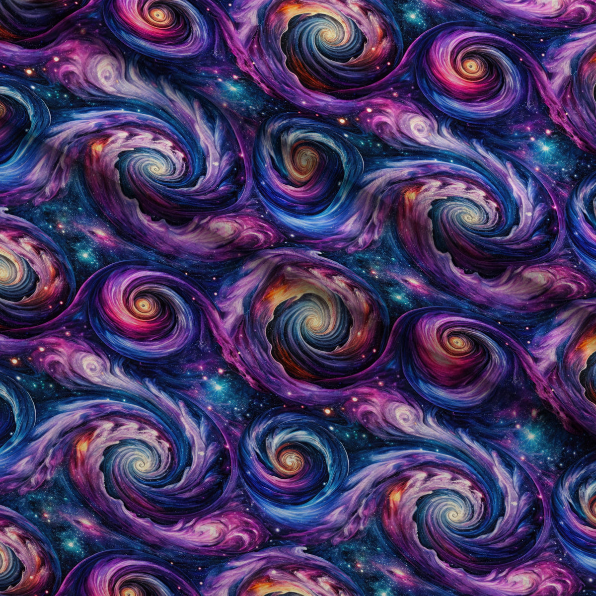 Nebula Dreams Pattern 1 Fleece Fabric — fleece fabric folded close-up preview (mv-fleece-v1:lying)