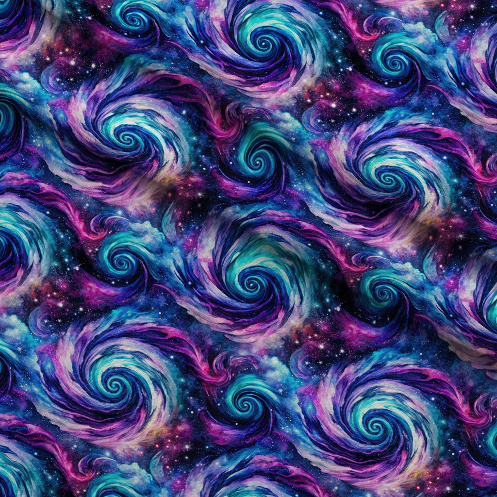 Nebula Dreams Pattern 10 Fleece Fabric — fleece fabric folded close-up preview (mv-fleece-v1:lying)