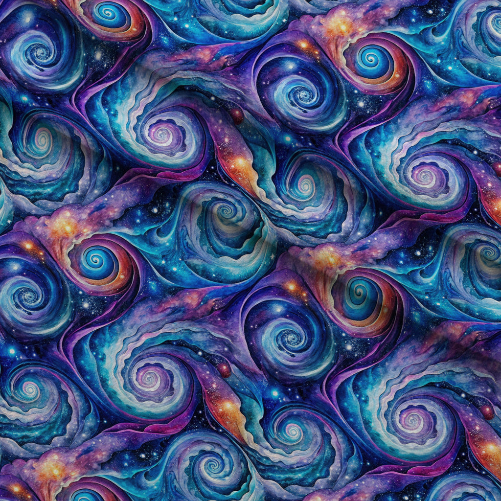 Nebula Dreams Pattern 2 Fleece Fabric — fleece fabric folded close-up preview (mv-fleece-v1:lying)