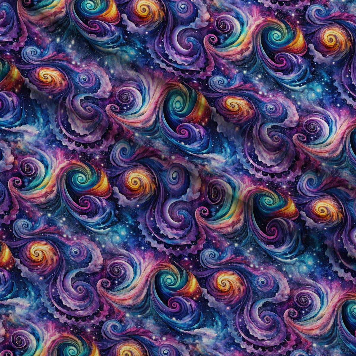 Nebula Dreams Pattern 5 Fleece Fabric — fleece fabric folded close-up preview (mv-fleece-v1:lying)