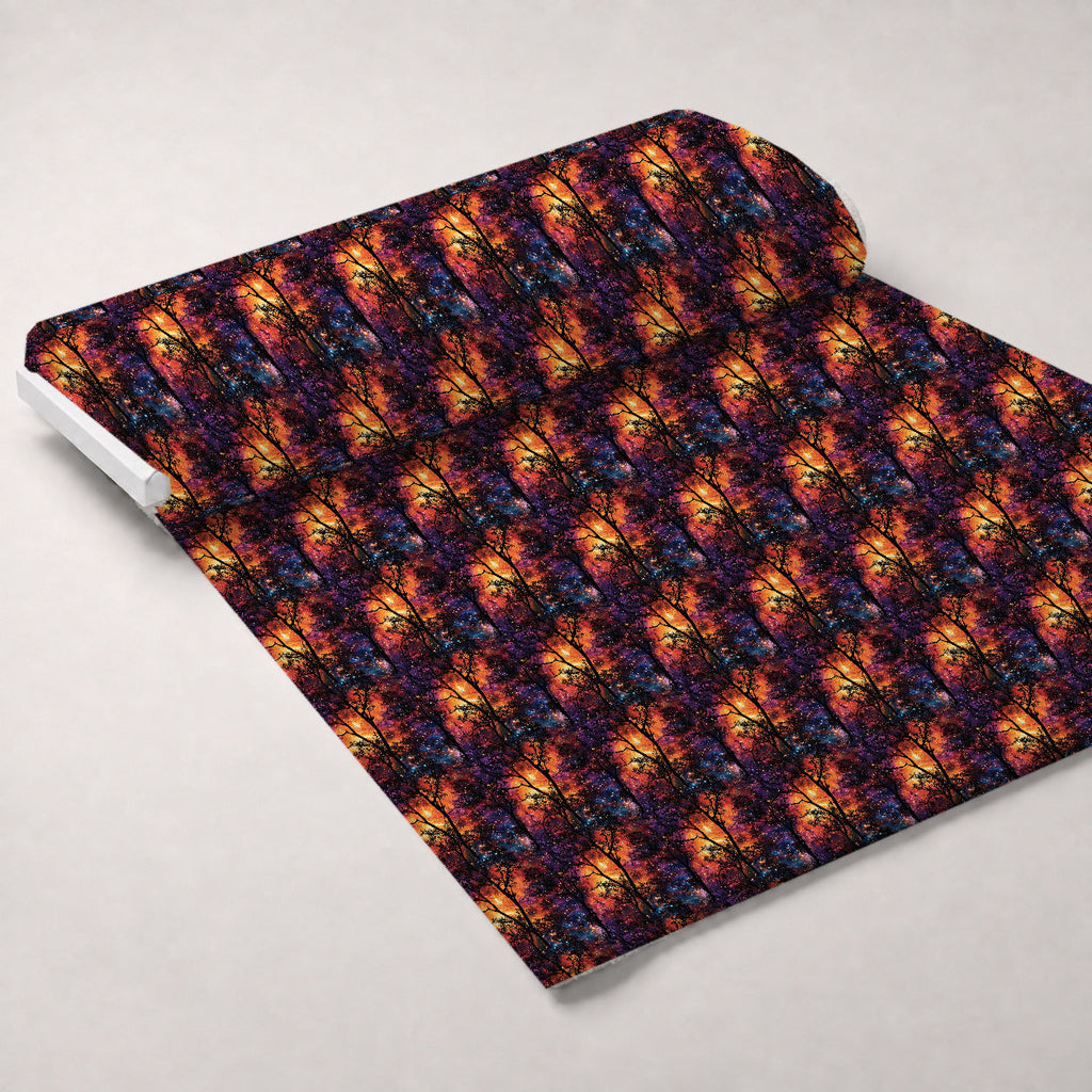 Nebula Forest Pattern 12 Fleece Fabric — fleece fabric unrolled bolt preview (mv-fleece-v1:bolt)
