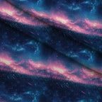 Nebula Forest Pattern 4 Fleece Fabric — fleece fabric folded close-up preview (mv-fleece-v1:lying)