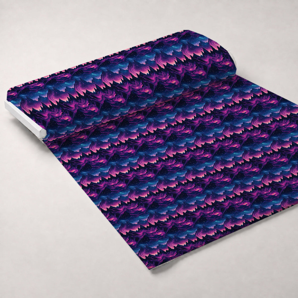 Nebula Forest Pattern 8 Fleece Fabric — fleece fabric unrolled bolt preview (mv-fleece-v1:bolt)