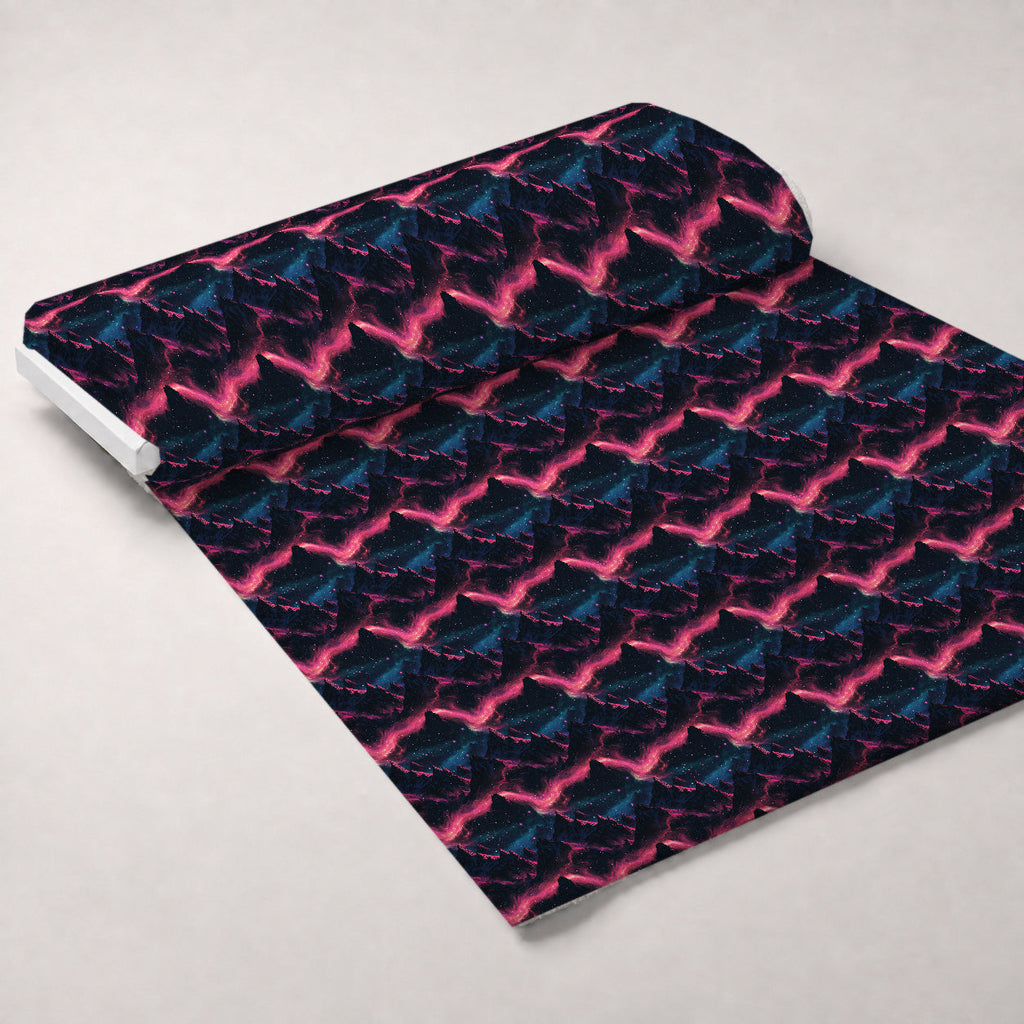 Nebula Forest Pattern 9 Fleece Fabric — fleece fabric unrolled bolt preview (mv-fleece-v1:bolt)