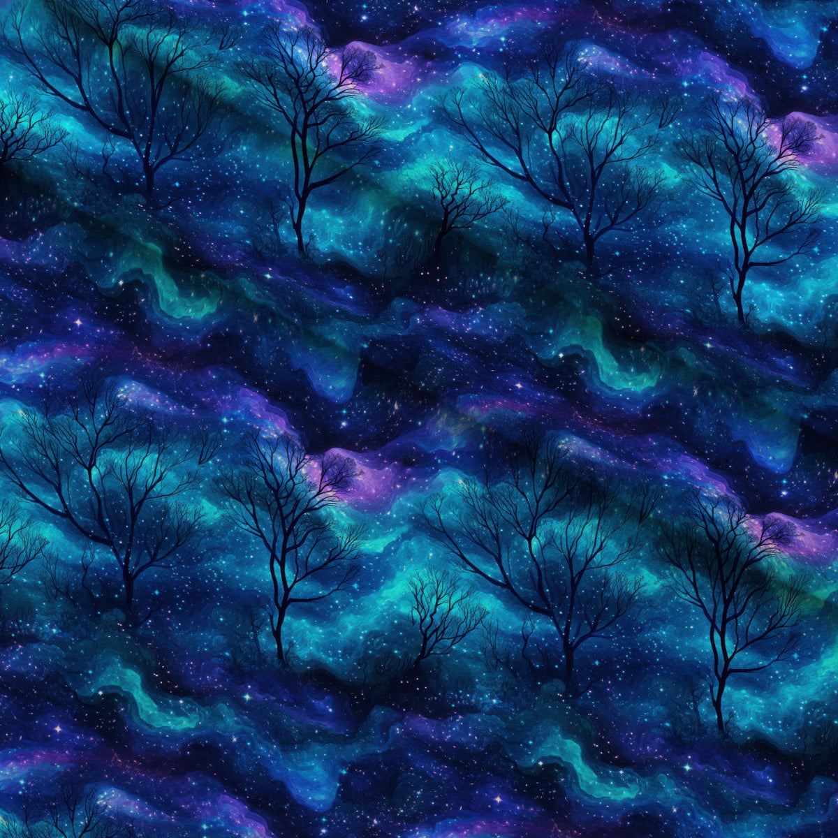 Nebula Horizon Pattern 12 Fleece Fabric — fleece fabric folded close-up preview (mv-fleece-v1:lying)