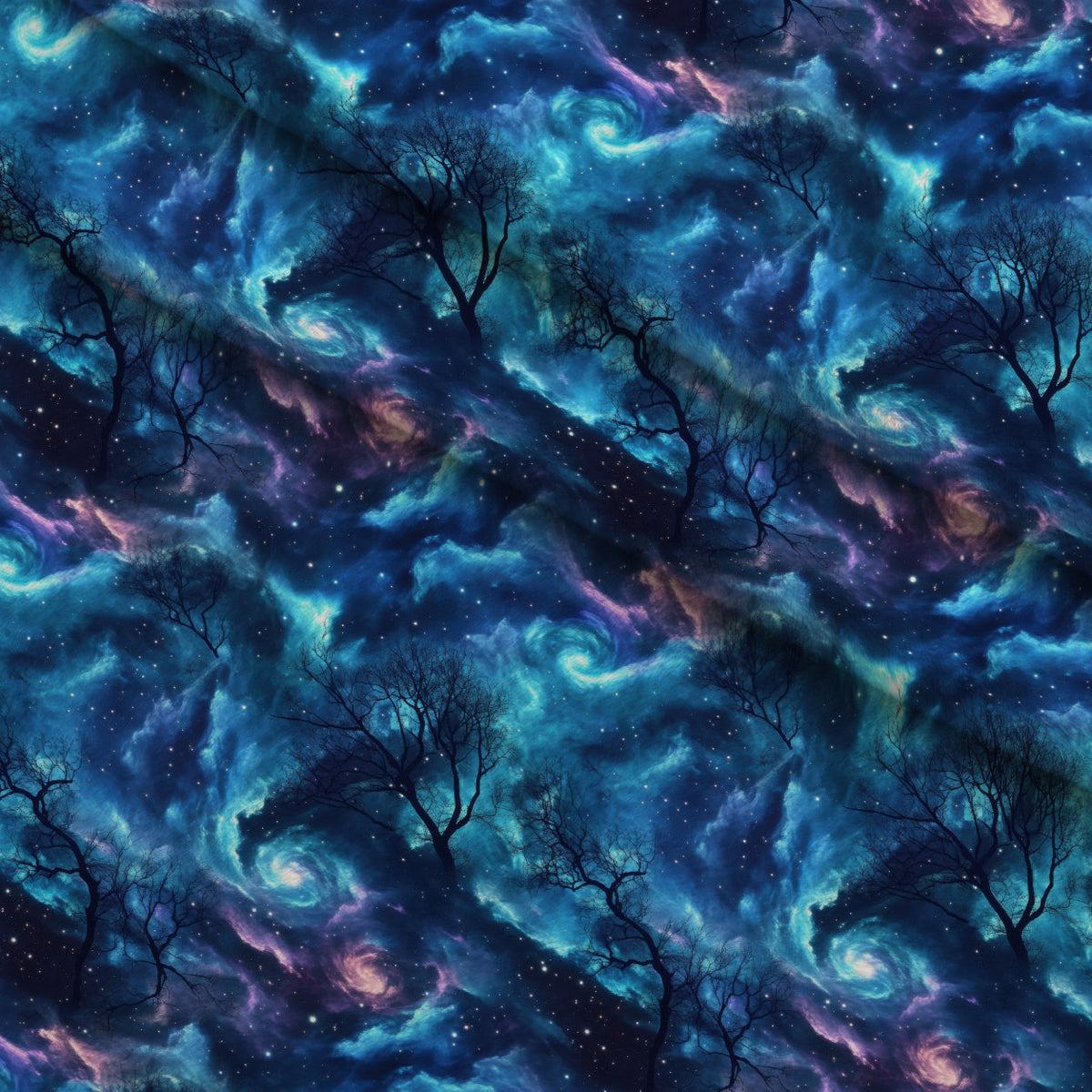 Nebula Horizon Pattern 14 Fleece Fabric — fleece fabric folded close-up preview (mv-fleece-v1:lying)