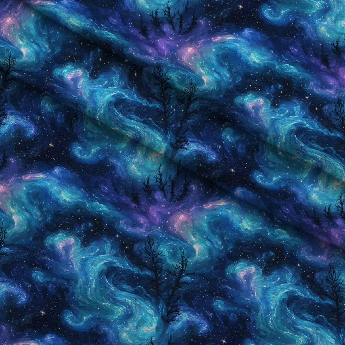 Nebula Horizon Pattern 15 Fleece Fabric — fleece fabric folded close-up preview (mv-fleece-v1:lying)