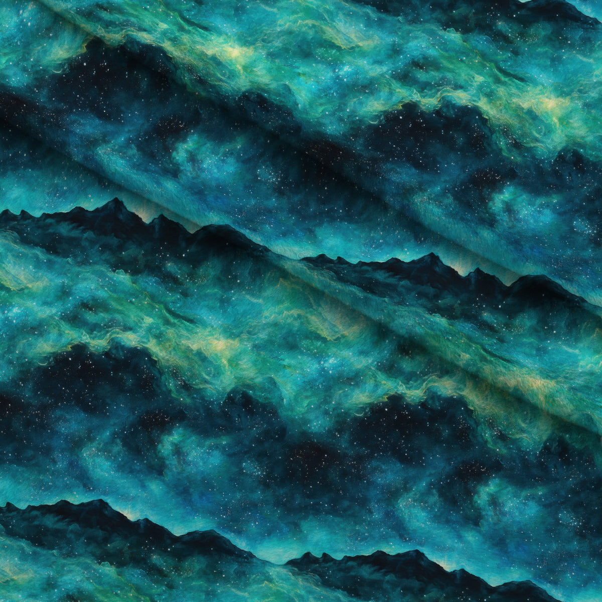 Nebula Horizon Pattern 21 Fleece Fabric — fleece fabric folded close-up preview (mv-fleece-v1:lying)