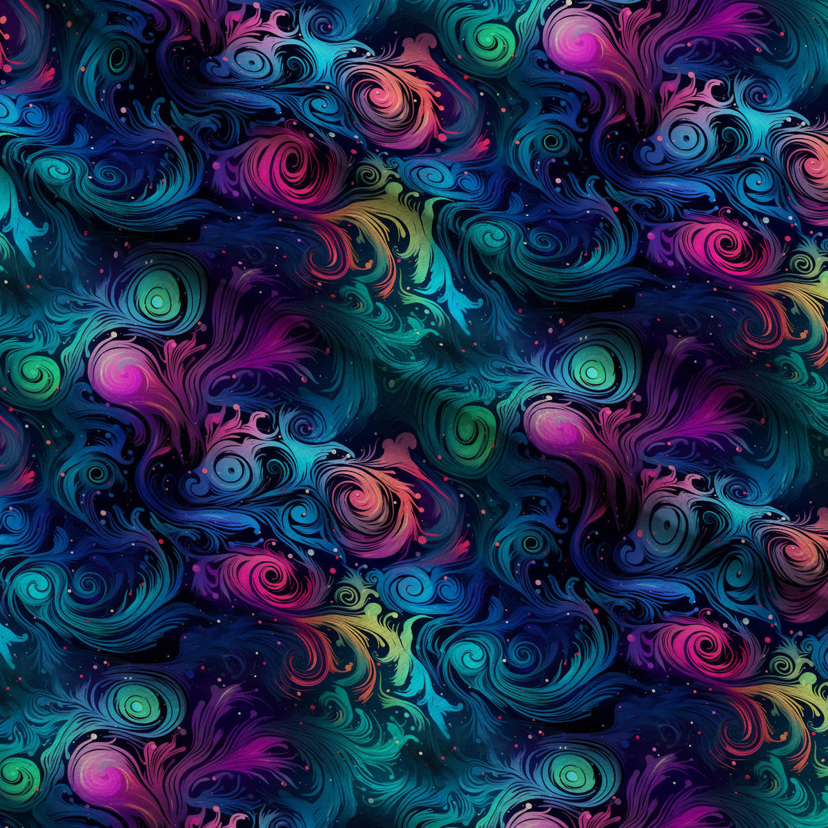 Nebula Swirls Pattern 10 Fleece Fabric — fleece fabric folded close-up preview (mv-fleece-v1:lying)