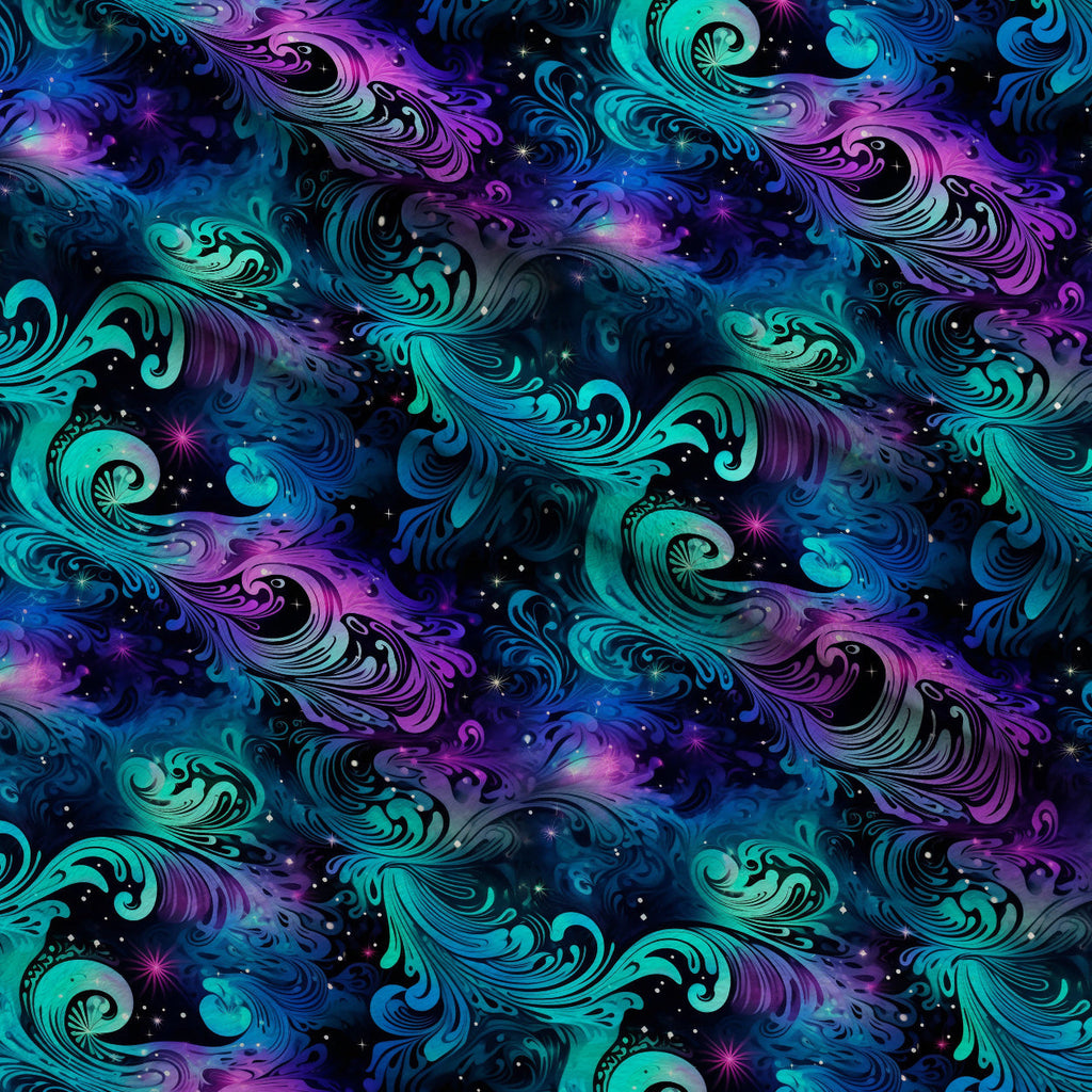 Nebula Swirls Pattern 12 Fleece Fabric — fleece fabric folded close-up preview (mv-fleece-v1:lying)