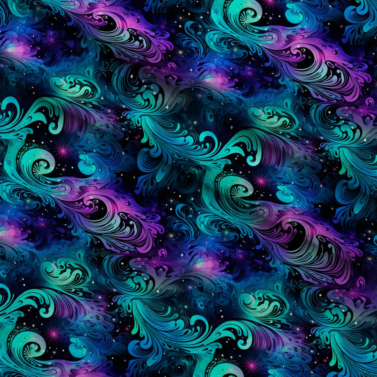 Nebula Swirls Pattern 12 Fleece Fabric — fleece fabric folded close-up preview (mv-fleece-v1:lying)