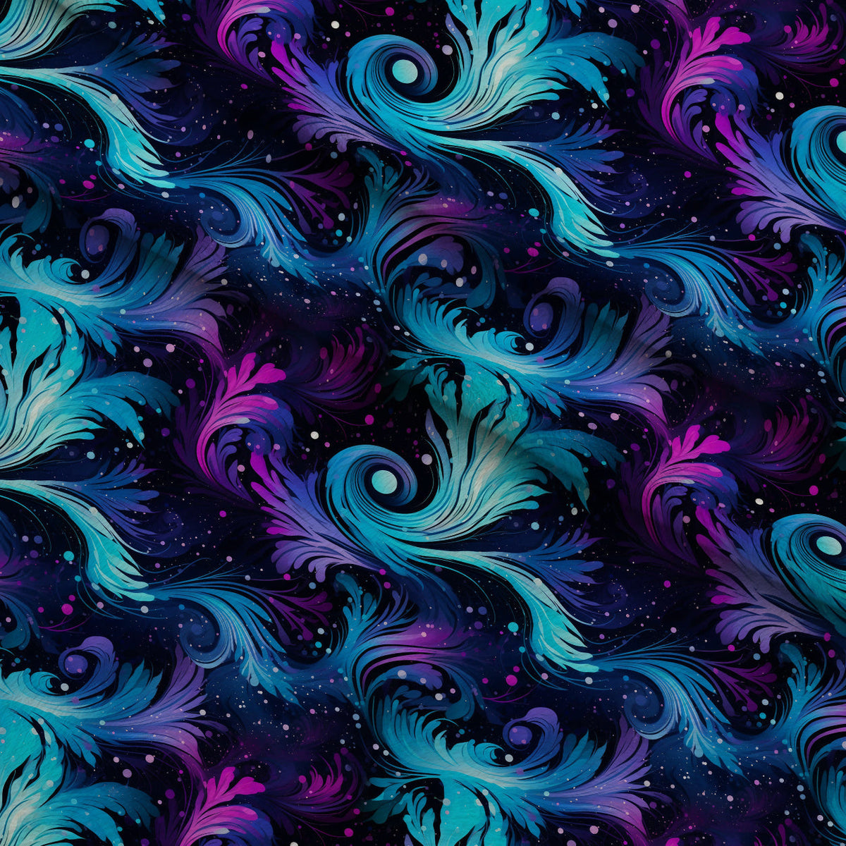 Nebula Swirls Pattern 15 Fleece Fabric — fleece fabric folded close-up preview (mv-fleece-v1:lying)