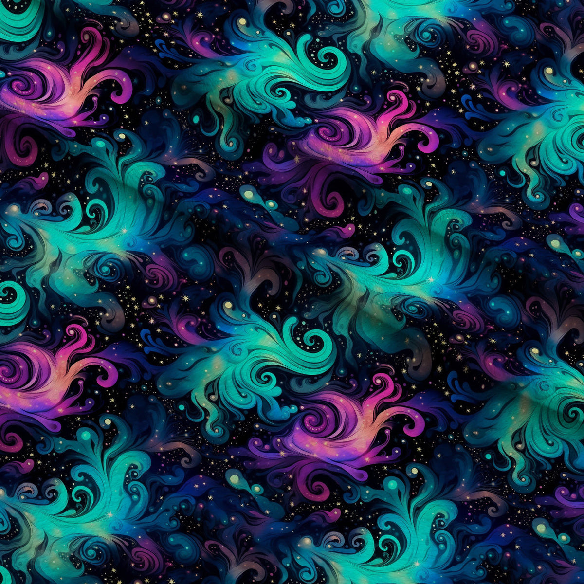 Nebula Swirls Pattern 16 Fleece Fabric — fleece fabric folded close-up preview (mv-fleece-v1:lying)