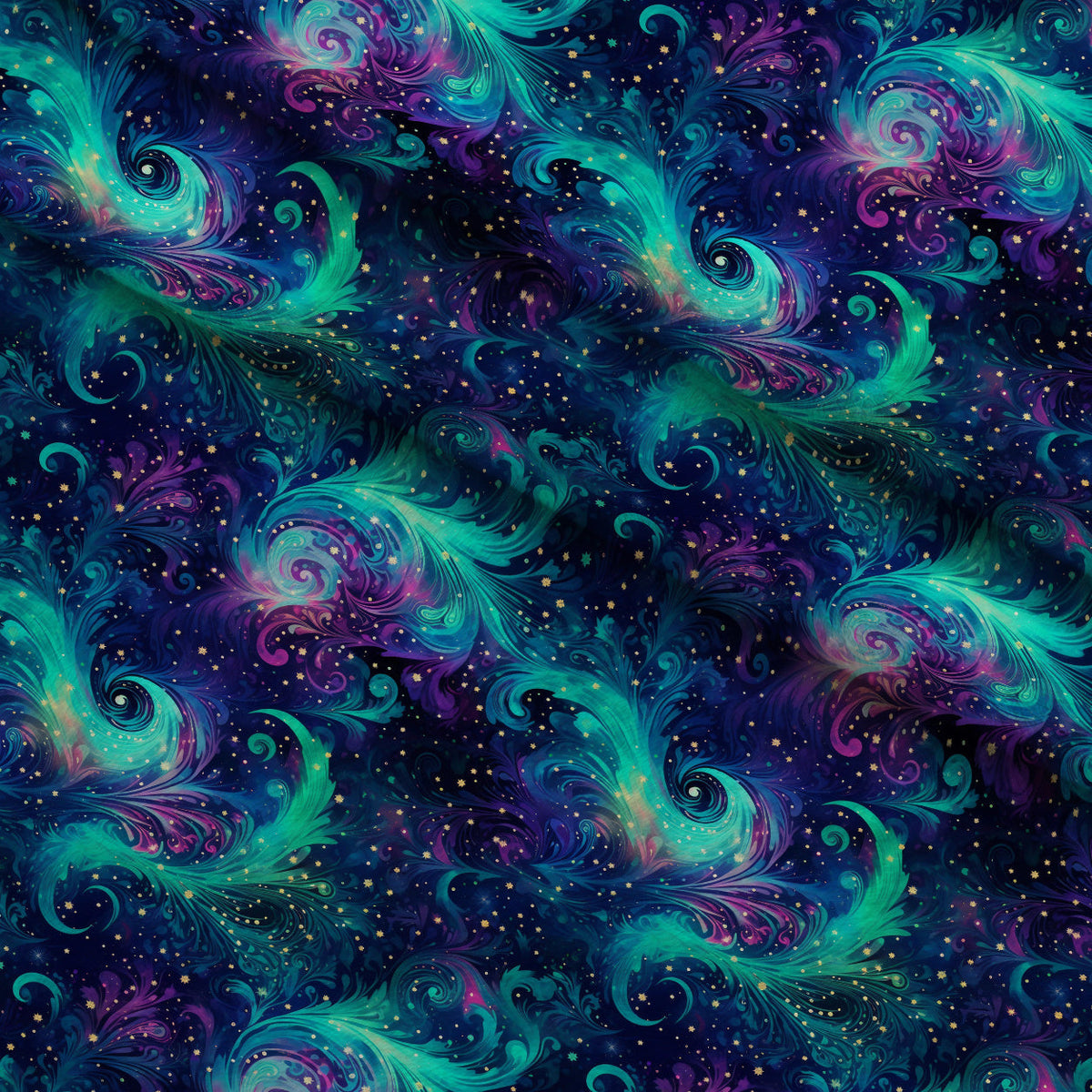 Nebula Swirls Pattern 18 Fleece Fabric — fleece fabric folded close-up preview (mv-fleece-v1:lying)