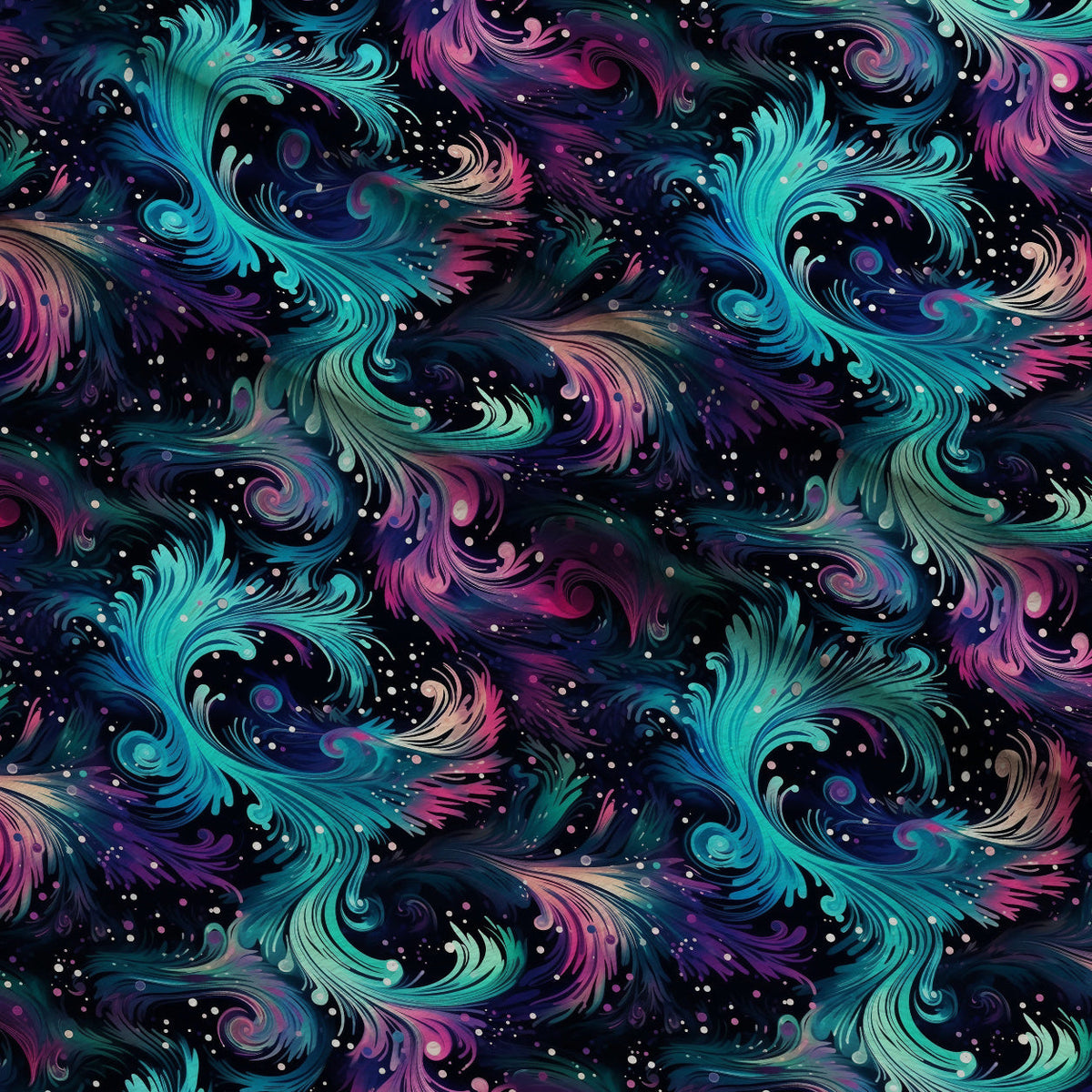 Nebula Swirls Pattern 19 Fleece Fabric — fleece fabric folded close-up preview (mv-fleece-v1:lying)