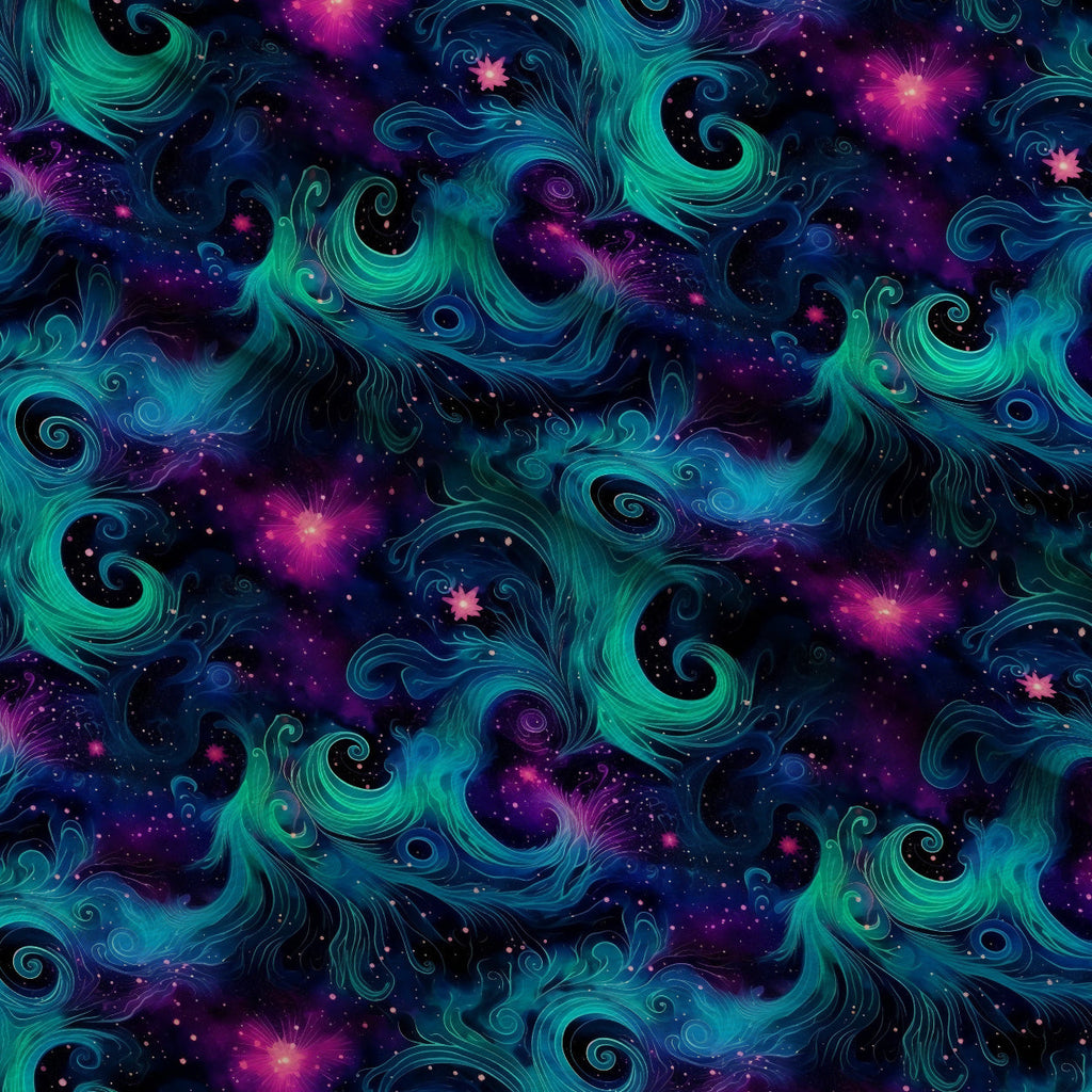 Nebula Swirls Pattern 3 Fleece Fabric — fleece fabric folded close-up preview (mv-fleece-v1:lying)