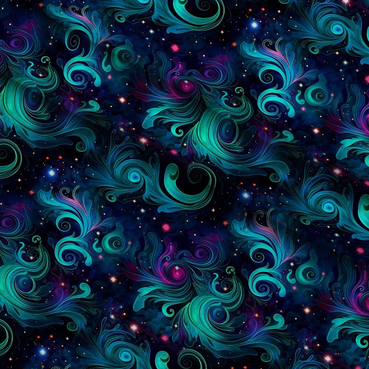 Nebula Swirls Pattern 7 Fleece Fabric — fleece fabric folded close-up preview (mv-fleece-v1:lying)