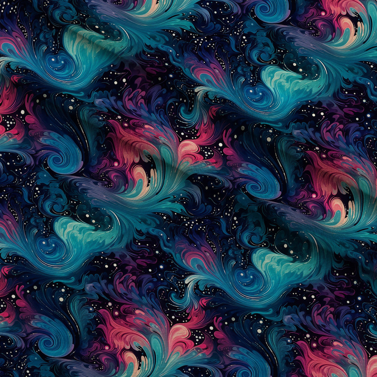 Nebula Swirls Pattern 8 Fleece Fabric — fleece fabric folded close-up preview (mv-fleece-v1:lying)