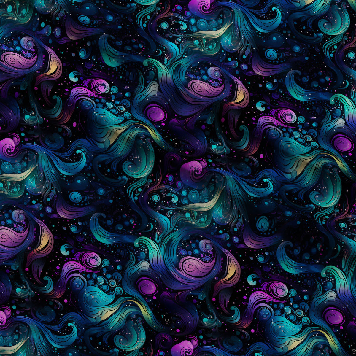 Nebula Swirls Pattern 9 Fleece Fabric — fleece fabric folded close-up preview (mv-fleece-v1:lying)
