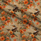 Nectar Garden Pattern 12 Fleece Fabric — fleece fabric folded close-up preview (mv-fleece-v1:lying)
