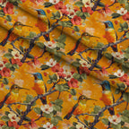 Nectar Garden Pattern 2 Fleece Fabric — fleece fabric folded close-up preview (mv-fleece-v1:lying)